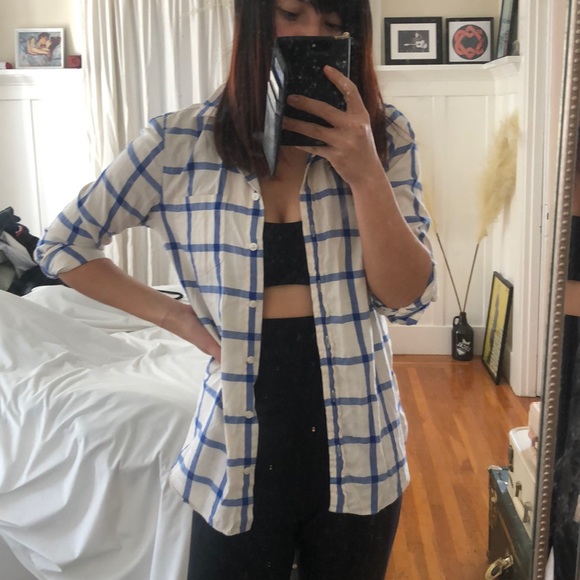 Plaid Check J.Crew Button Shirt - Picture 3 of 5